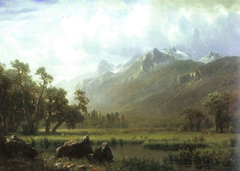 Albert Bierstadt The Sierras near Lake Tahoe, California oil painting picture